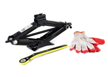 Amio - ΓΡΥΛΟΣ ΜΗΧΑΝΙΚΟΣ 1.500KG (ΥΨΟΥΣ 110>390mm) ΜΕ ΚΑΣΤΑΝΙΑ ΚΑΙ ΓΑΝΤΙΑ - 1 τεμ. (02478/AM)