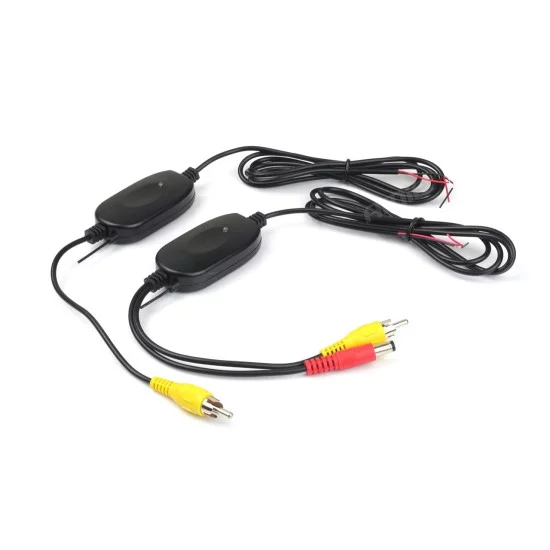 Amio - ΚΑΛΩΔΙΟ ΣΥΝΔΕΣΗΣ RCA ΜΕ ΠΟΜΠΟ & ΔΕΚΤΗ 12V 2.4Ghz (ΓΙΑ ΑΣΥΡΜΑΤΗ ΣΥΝΔΕΣΗ ΚΑΜΕΡΑΣ & ΟΘΟΝΗΣ) - 1 τεμ. (02486/AM)