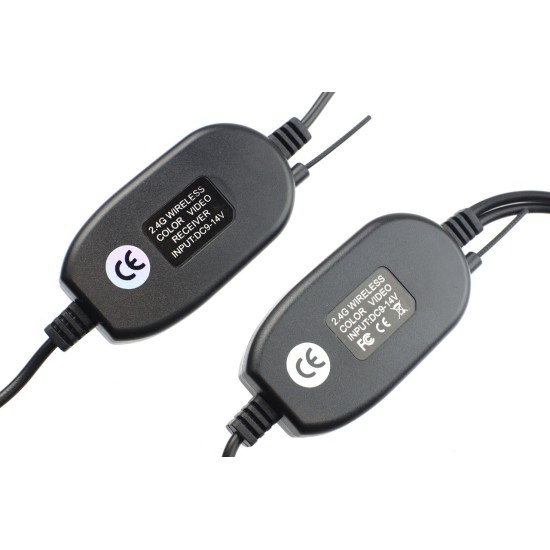 Amio - ΚΑΛΩΔΙΟ ΣΥΝΔΕΣΗΣ RCA ΜΕ ΠΟΜΠΟ & ΔΕΚΤΗ 12V 2.4Ghz (ΓΙΑ ΑΣΥΡΜΑΤΗ ΣΥΝΔΕΣΗ ΚΑΜΕΡΑΣ & ΟΘΟΝΗΣ) - 1 τεμ. (02486/AM)