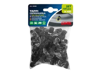 ΚΑΠΑΚΙΑ ΒΑΛΒΙΔΩΝ ΜΑΥΡΑ ΠΛΑΣΤΙΚΑ 100ΤΕΜ.