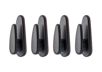 Amio - ΠΛΑΣΤΙΚΕΣ ΚΡΕΜΑΣΤΡΕΣ ΑΥΤΟΚΟΛΛΗΤΕΣ 18x13x43mm 4ΤΕΜ (02490/AM)