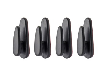 Amio - ΠΛΑΣΤΙΚΕΣ ΚΡΕΜΑΣΤΡΕΣ ΑΥΤΟΚΟΛΛΗΤΕΣ 18x13x43mm 4ΤΕΜ (02490/AM)