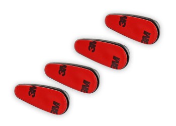 Amio - ΠΛΑΣΤΙΚΕΣ ΚΡΕΜΑΣΤΡΕΣ ΑΥΤΟΚΟΛΛΗΤΕΣ 18x13x43mm 4ΤΕΜ (02490/AM)