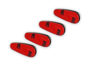 Amio - ΠΛΑΣΤΙΚΕΣ ΚΡΕΜΑΣΤΡΕΣ ΑΥΤΟΚΟΛΛΗΤΕΣ 18x13x43mm 4ΤΕΜ (02490/AM)