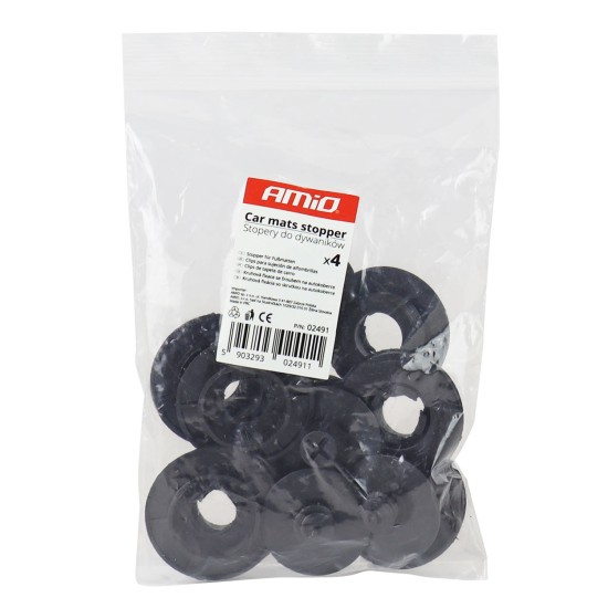 Amio - ΚΟΥΜΠΩΜΑΤΑ ΚΛΙΠΣ ΓΙΑ ΠΑΤΑΚΙΑ (ΣΤΡΟΓΓΥΛΑ ΜΕΓΑΛΑ) (2 ΖΕΥΓΑΡΙΑ) - 4 ΤΕΜ. (02491/AM)