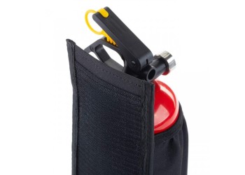 Amio - ΘΗΚΗ ΓΙΑ ΣΤΗΡΙΞΗ ΠΥΡΟΣΒΕΣΤΗΡΑ ΑΠΟ ΜΑΥΡΟ ΑΔΙΑΒΡΟΧΟ ΥΦΑΣΜΑ ΜΕ VELCRO ΤΑΙΝΙΕΣ 10,5x27,5cm - 1 ΤΕΜ. (02867/AM)