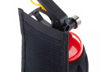 Amio - ΘΗΚΗ ΓΙΑ ΣΤΗΡΙΞΗ ΠΥΡΟΣΒΕΣΤΗΡΑ ΑΠΟ ΜΑΥΡΟ ΑΔΙΑΒΡΟΧΟ ΥΦΑΣΜΑ ΜΕ VELCRO ΤΑΙΝΙΕΣ 10,5x27,5cm - 1 ΤΕΜ. (02867/AM)