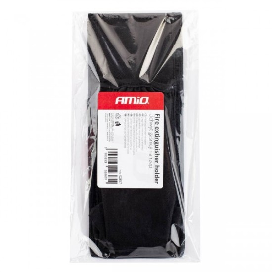 Amio - ΘΗΚΗ ΓΙΑ ΣΤΗΡΙΞΗ ΠΥΡΟΣΒΕΣΤΗΡΑ ΑΠΟ ΜΑΥΡΟ ΑΔΙΑΒΡΟΧΟ ΥΦΑΣΜΑ ΜΕ VELCRO ΤΑΙΝΙΕΣ 10,5x27,5cm - 1 ΤΕΜ. (02867/AM)