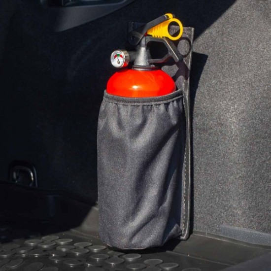 Amio - ΘΗΚΗ ΓΙΑ ΣΤΗΡΙΞΗ ΠΥΡΟΣΒΕΣΤΗΡΑ ΑΠΟ ΜΑΥΡΟ ΑΔΙΑΒΡΟΧΟ ΥΦΑΣΜΑ ΜΕ VELCRO ΤΑΙΝΙΕΣ 10,5x27,5cm - 1 ΤΕΜ. (02867/AM)