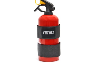Amio - ΙΜΑΝΤΕΣ VELCRO 59x5cm ΜΕ ΑΥΤΟΚΟΛΛΗΤΑ 10x5cm ΜΑΥΡΟ ΓΙΑ ΣΤΗΡΙΞΗ ΠΥΡΟΣΒΕΣΤΗΡΑ - 2 ΤΕΜ. (02498/AM)