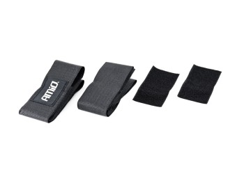 Amio - ΙΜΑΝΤΕΣ VELCRO 59x5cm ΜΕ ΑΥΤΟΚΟΛΛΗΤΑ 10x5cm ΜΑΥΡΟ ΓΙΑ ΣΤΗΡΙΞΗ ΠΥΡΟΣΒΕΣΤΗΡΑ - 2 ΤΕΜ. (02498/AM)