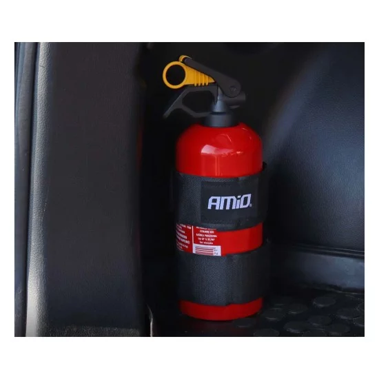 Amio - ΙΜΑΝΤΕΣ VELCRO 59x5cm ΜΕ ΑΥΤΟΚΟΛΛΗΤΑ 10x5cm ΜΑΥΡΟ ΓΙΑ ΣΤΗΡΙΞΗ ΠΥΡΟΣΒΕΣΤΗΡΑ - 2 ΤΕΜ. (02498/AM)