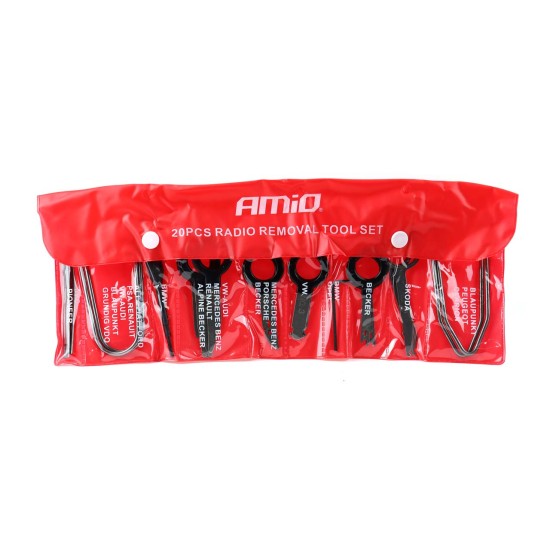 Amio - ΚΛΕΙΔΙΑ ΑΠΕΓΚΑΤΑΣΤΑΣΗΣ ΡΑΔΙΟCD ΑΥΤΟΚΙΝΗΤΟΥ ΣΕΤ 20ΤΕΜ (02515/AM)