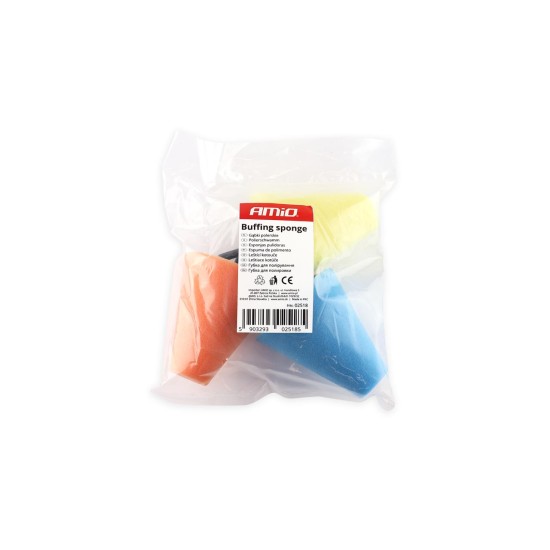 Amio - ΣΦΟΥΓΓΑΡΑΚΙΑ ΓΥΑΛΙΣΜΑΤΟΣ ΖΑΝΤΩΝ ΣΕ ΚΩΝΙΚΟ 3ΤΕΜ. (02518/AM)