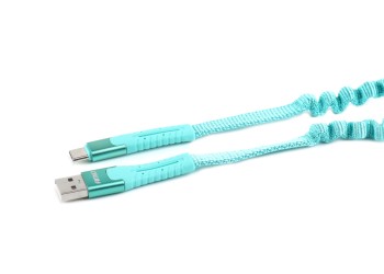 Amio - ΚΑΛΩΔΙΟ ΦΟΡΤΙΣΗΣ ΚΑΙ ΣΥΓΧΡΟΝΙΣΜΟΥ ΣΠΙΡΑΛ USB ΓΙΑ USB TYPE C 120cm FullLINK UC-14 - 1 τεμ. (02531/AM)