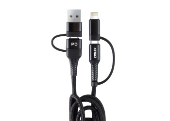 Amio - ΚΑΛΩΔΙΟ ΦΟΡΤΙΣΗΣ ΚΑΙ ΣΥΓΧΡΟΝΙΣΜΟΥ USB C/USB C iOs/USB A 100cm FullLINK UC-15 - 1 τεμ. (02547/AM)