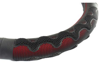 Amio - ΚΑΛΥΜΜΑ ΤΙΜΟΝΙΟΥ 37/39CM SWC-25 ΜΑΥΡΟ/ΚΟΚΚΙΝΟ - 1 τεμ. (02562/AM)