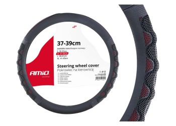 Amio - ΚΑΛΥΜΜΑ ΤΙΜΟΝΙΟΥ 37/39CM SWC-25 ΜΑΥΡΟ/ΚΟΚΚΙΝΟ - 1 τεμ. (02562/AM)