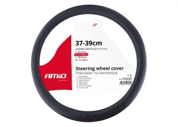 Amio - ΚΑΛΥΜΜΑ ΤΙΜΟΝΙΟΥ 37-39CM SWC-27 ΜΑΥΡΟ ΜΕ ΔΙΑΜΑΝΤΑΚΙΑ - 1 τεμ. (02564/AM)