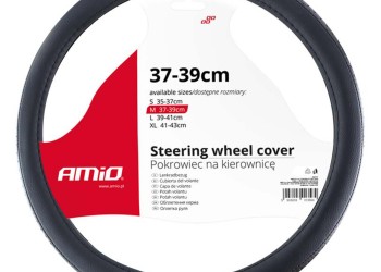 Amio - ΚΑΛΥΜΜΑ ΤΙΜΟΝΙΟΥ 37-39CM SWC-27 ΜΑΥΡΟ ΜΕ ΔΙΑΜΑΝΤΑΚΙΑ - 1 τεμ. (02564/AM)