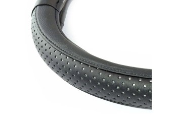 Amio - ΚΑΛΥΜΜΑ ΤΙΜΟΝΙΟΥ 37-39CM SWC-27 ΜΑΥΡΟ ΜΕ ΔΙΑΜΑΝΤΑΚΙΑ - 1 τεμ. (02564/AM)