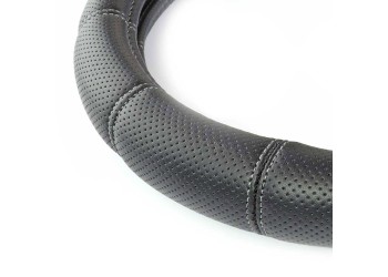 Amio - ΚΑΛΥΜΜΑ ΤΙΜΟΝΙΟΥ SWC-29-M 37-39cm ΔΙΑΤΡΗΤΟ ΜΑΥΡΟ ΜΕ ΓΚΡΙ ΡΑΦΗ - 1 Τεμ. (02566/AM)