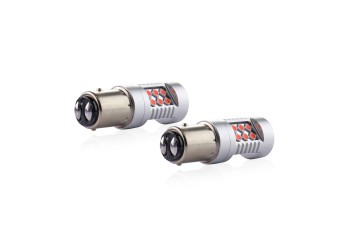 Amio - PR21/5W 12/24V 1,3/1,7W 6.000k LED 24xSMD3030 CAN-BUS ΚΟΚΚΙΝΟ 18x56mm 2ΤΕΜ. (02579/AM)