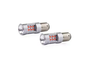 Amio - PR21/5W 12/24V 1,3/1,7W 6.000k LED 24xSMD3030 CAN-BUS ΚΟΚΚΙΝΟ 18x56mm 2ΤΕΜ. (02579/AM)