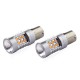 Amio - PY21W 12/24V 6.000k 0.54A - 6.48W 800lm LED 24xSMD3030 CAN-BUS ΠΟΡΤΟΚΑΛΙ 18x56mm -2 ΤΕΜ. (02580/AM)