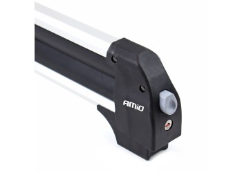 Amio – Μπάρες Μεταφοράς Σκι & Snowboard Αλουμινίου για 4 Ζευγάρια Σκι / 2 Snowboards με Κλειδαριά – Universal - 1 τεμ. (02591/AM)