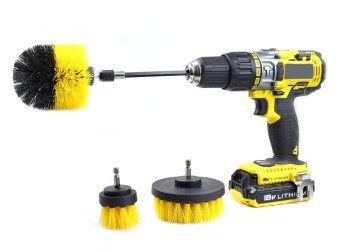 Amio - ΒΟΥΡΤΣΕΣ ΚΑΘΑΡΙΣΜΟΥ ΣΕΤ 4ΤΕΜ ΓΙΑ ΔΡΑΠΑΝΟ ΜΕ ΑΝΤΑΠΤΟΡΑ DBS-01 (02592/AM)