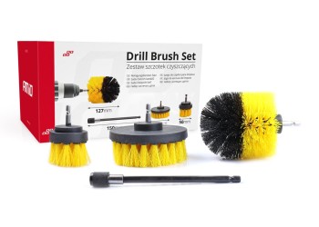 Amio - ΒΟΥΡΤΣΕΣ ΚΑΘΑΡΙΣΜΟΥ ΣΕΤ 4ΤΕΜ ΓΙΑ ΔΡΑΠΑΝΟ ΜΕ ΑΝΤΑΠΤΟΡΑ DBS-01 (02592/AM)