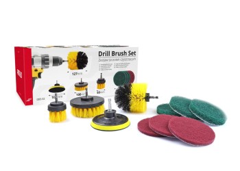 Amio - ΒΟΥΡΤΣΕΣ ΚΑΘΑΡΙΣΜΟΥ ΚΑΙ ΓΥΑΛΙΣΜΑΤΟΣ ΣΕΤ 10ΤΕΜ ΓΙΑ ΔΡΑΠΑΝΟ DBS-02 (02593/AM)