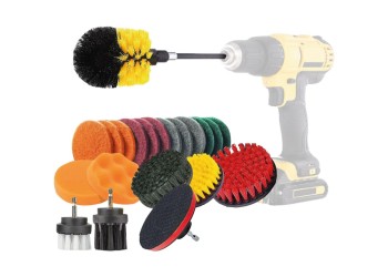 Amio - ΒΟΥΡΤΣΕΣ ΚΑΘΑΡΙΣΜΟΥ ΚΑΙ ΓΥΑΛΙΣΜΑΤΟΣ ΣΕΤ 22ΤΕΜ ΓΙΑ ΔΡΑΠΑΝΟ ΜΕ ΑΝΤΑΠΤΟΡΑ DBS-03 (02594/AM)