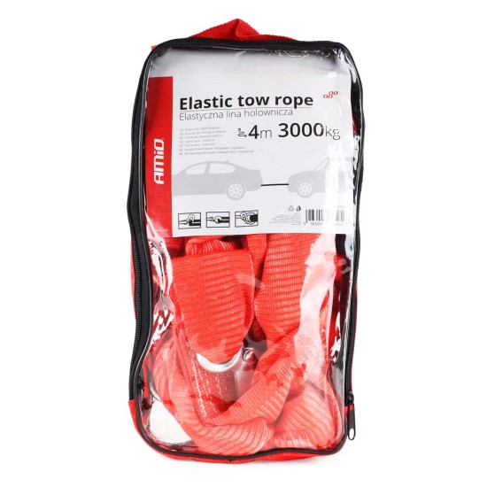 Amio - ΙΜΑΝΤΑΣ ΡΥΜΟΥΛΚΗΣΗΣ ELASTIC TOW ROPE 3000KG 1,5>4m - 1 τεμ. (02595/AM)