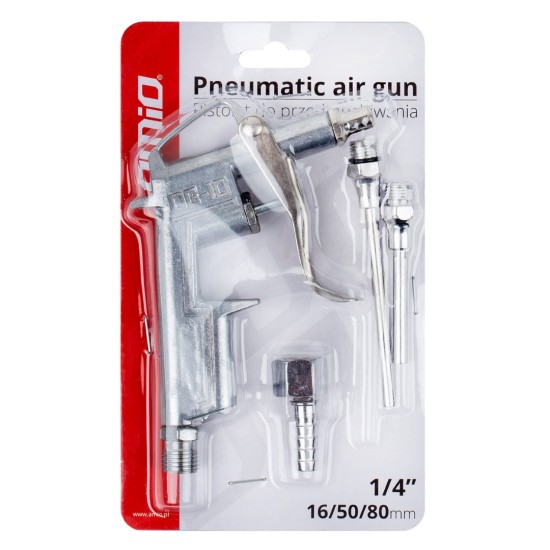 Amio - ΠΙΣΤΟΛΙ ΑΕΡΟΣ ΜΕ ΜΥΤΕΣ 16/50/80mm PT-14 - 1 ΤΕΜ. (02632/AM)