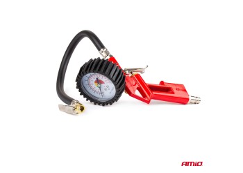 Amio - ΜΕΤΡΗΤΗΣ ΠΙΕΣΗΣ ΕΛΑΣΤΙΚΩΝ ΜΕ ΜΑΝΟΜΕΤΡΟ ΑΝΑΛΟΓΙΚΟΣ ΜΕ ΥΠΟΔΟΧΗ ΓΙΑ ΑΕΡΟΣΥΜΠΙΕΣΤΗ - 1 ΤΕΜ. (02633/AM)