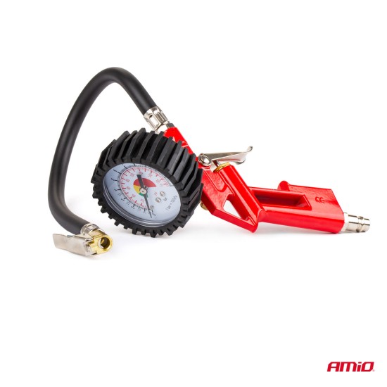 Amio - ΜΕΤΡΗΤΗΣ ΠΙΕΣΗΣ ΕΛΑΣΤΙΚΩΝ ΜΕ ΜΑΝΟΜΕΤΡΟ ΑΝΑΛΟΓΙΚΟΣ ΜΕ ΥΠΟΔΟΧΗ ΓΙΑ ΑΕΡΟΣΥΜΠΙΕΣΤΗ - 1 ΤΕΜ. (02633/AM)
