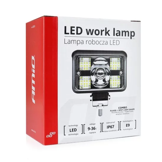 Amio - ΠΡΟΒΟΛΕΑΣ ΕΡΓΑΣΙΑΣ WORKING LAMP 17SMD LED 9>36V 45W 110x99x52mm AWL32 - 1 τεμ. (02659/AM)