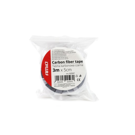 Amio - TAINIA 5D CARBON ΕΣΩΤΕΡΙΚΗΣ & ΕΞΩΤΕΡΙΚΗΣ ΧΡΗΣΗΣ 50mm x 3m -1 ΤΕΜ. (02597/AM)