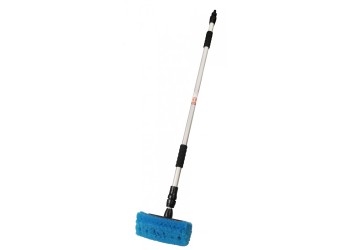 Amio - ΒΟΥΡΤΣΑ ΠΛΥΣΙΜΑΤΟΣ ΜΕ ΤΗΛΕΣΚΟΠΙΚΟ ΚΟΝΤΑΡΙ max160cm & ΑΝΤΑΠΤΟΡΑ ΓΙΑ ΠΑΡΟΧΗ ΝΕΡΟΥ​ - 1 ΤΕΜ. (02660/AM)