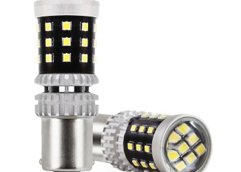 Amio - ΛΑΜΠΑΚΙΑ ΜΟΝΟΠΟΛΙΚΑ LED ΛΕΥΚΑ CAN-BUS P21W BA15S 1156 39xSMD 2016 - 2 TEM. (02799/AM)