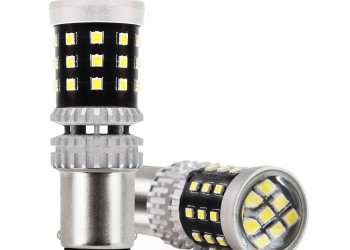 Amio - ΛΑΜΠΑΚΙΑ ΔΙΠΟΛΙΚΑ LED ΛΕΥΚΑ CAN-BUS P21/5w BAY15D 12/24V 39xSMD 2016 - 2 TEM. (02800/AM)