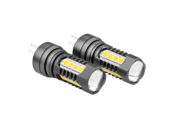 Amio - ΛΑΜΠΑΚΙΑ HP24W 12/24V 18xSMD 3030 LED ΛΕΥΚΑ CAN-BUS - 2 TEM. (02803/AM)