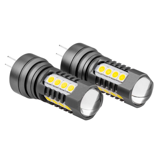 Amio - ΛΑΜΠΑΚΙΑ HP24W 12/24V 18xSMD 3030 LED ΛΕΥΚΑ CAN-BUS - 2 TEM. (02803/AM)