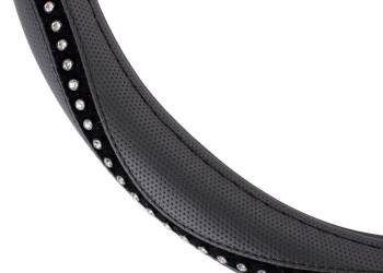 Amio - ΚΑΛΥΜΜΑ ΤΙΜΟΝΙΟΥ SWC-34 M 37-39cm ΣΕ ΜΑΥΡΟ ΧΡΩΜΑ ΜΕ ΤΑΙΝΙΑ STRASS - 1 ΤΕΜ. (02807/AM)