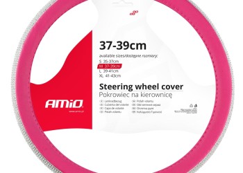 Amio - ΚΑΛΥΜΜΑ ΤΙΜΟΝΙΟΥ SWC-36 M 37-39cm ΣΕ ΡΟΖ / ΦΟΥΞΙΑ ΧΡΩΜΑ ΜΕ ΠΕΡΙΜΕΤΡΙΚΑ STRASS - 1 ΤΕΜ. (02809/AM)