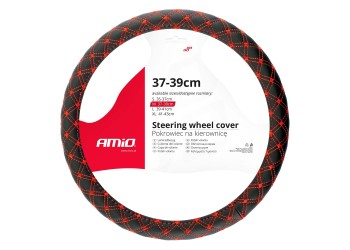 Amio - ΚΑΛΥΜΜΑ ΤΙΜΟΝΙΟΥ 37/39CM SWC-40-M ΜΑΥΡΟ/ΚΟΚΚΙΝΟ ΚΑΠΙΤΟΝΕ​ - 1 ΤΕΜ. (02813/AM)