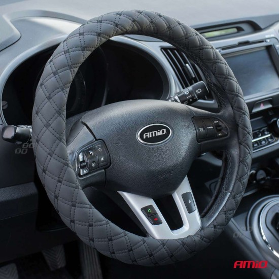 Amio - ΚΑΛΥΜΜΑ ΤΙΜΟΝΙΟΥ 37/39CM SWC-41-M ΜΑΥΡΟ ΚΑΠΙΤΟΝΕ - 1 ΤΕΜ. (02814/AM)