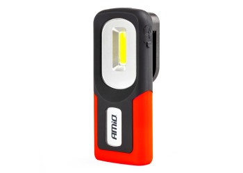 Amio - ΦΑΚΟΣ ΕΡΓΑΣΙΑΣ ΧΕΙΡΟΣ ΜΕ ΓΑΝΤΖΟ/ΜΑΓΝΗΤΗ MICRO USB COB LED 1200mAh 50x31x117mm - 1 τεμ. (02816/AM)